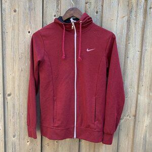 Vintage Nike Hoodie Sweater Large Red